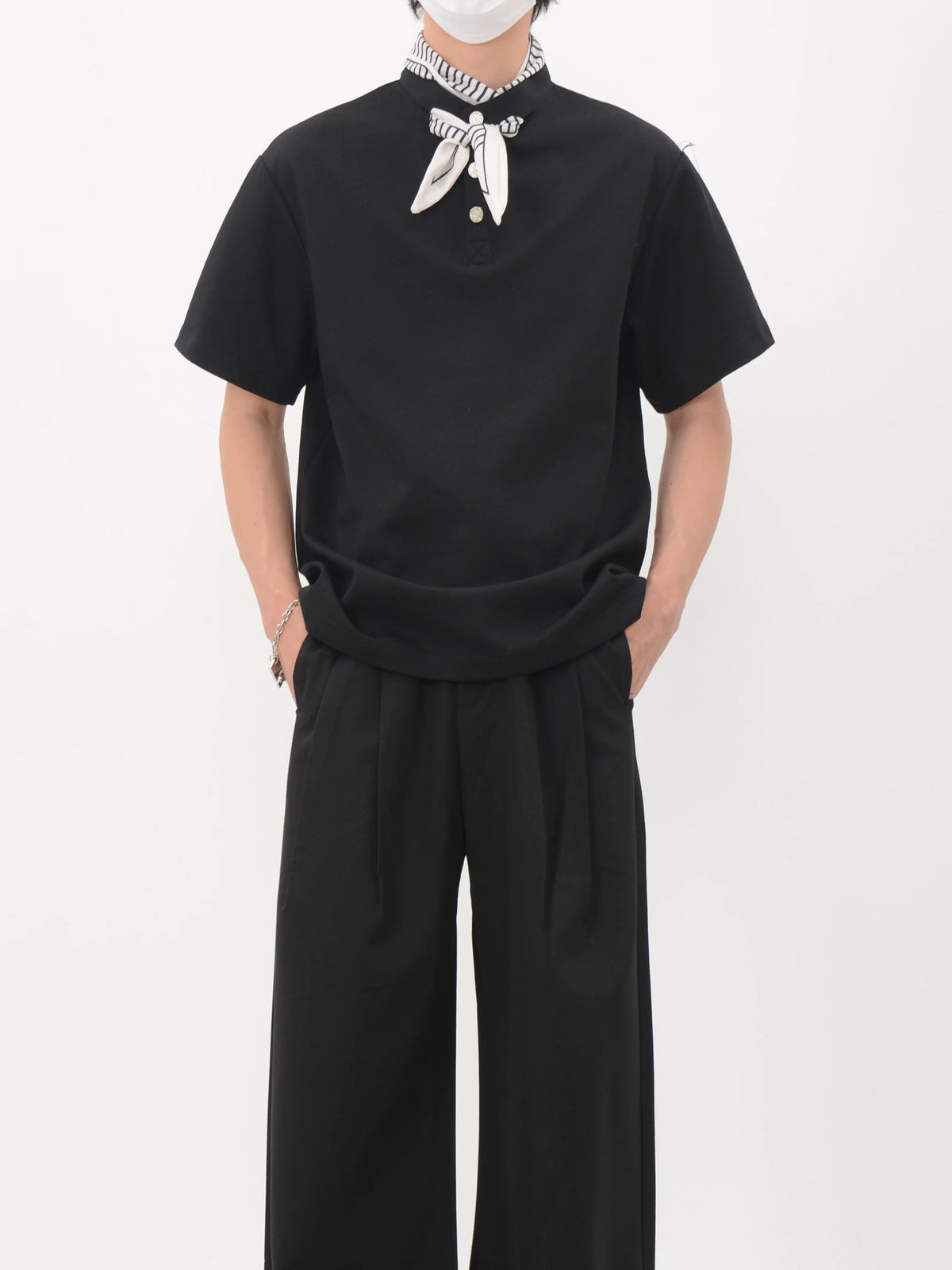 Bandana Placket Polo Tee - Notkicks