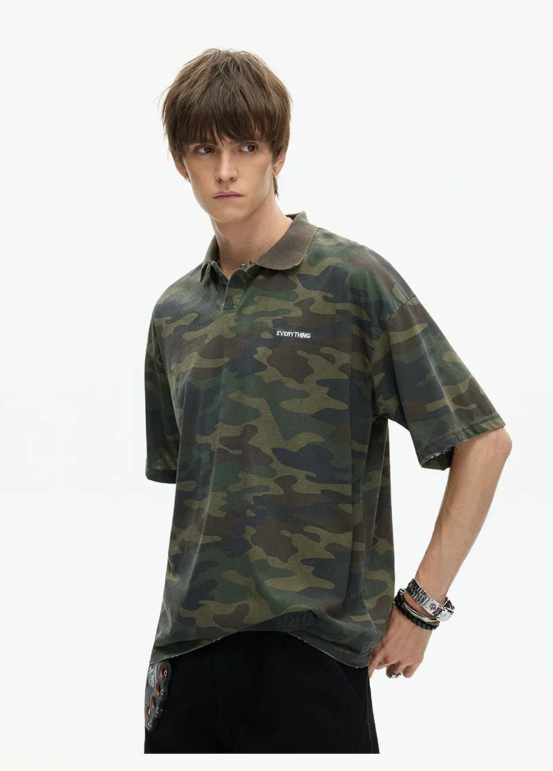Evergreen Camo Everything Polo Tee - Notkicks