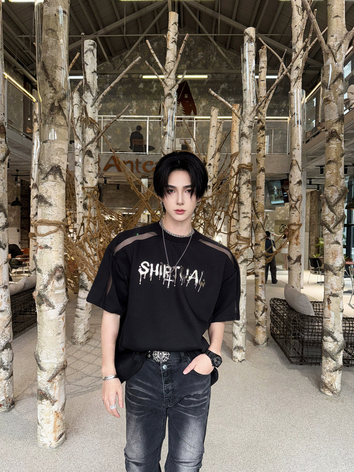 Chrome Spirit Mesh Ritual Tee - Notkicks