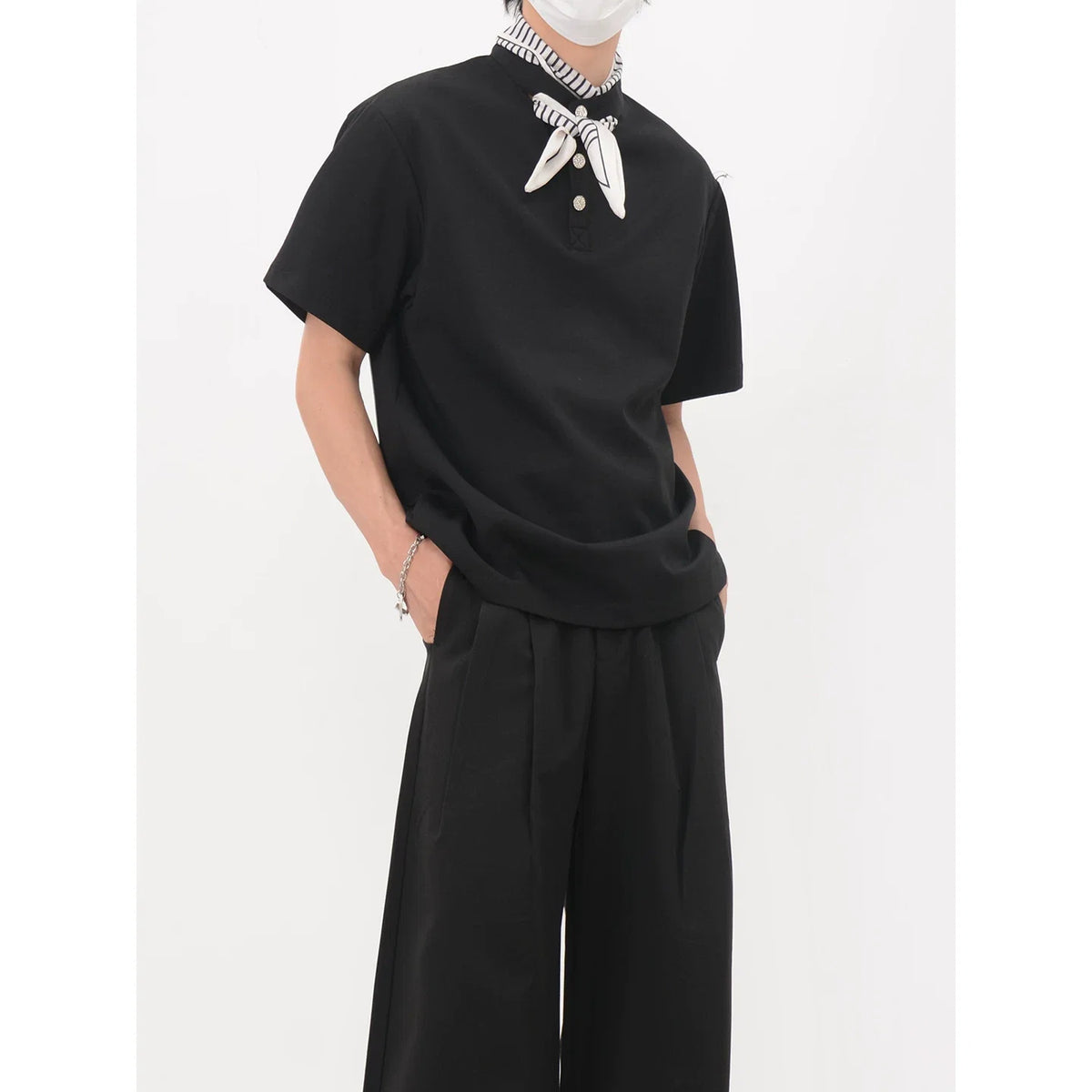Bandana Placket Polo Tee - Notkicks
