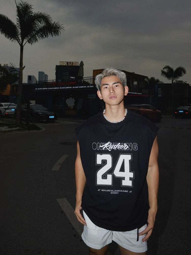 Sleeveless Graphic Muscle Tee - Notkicks