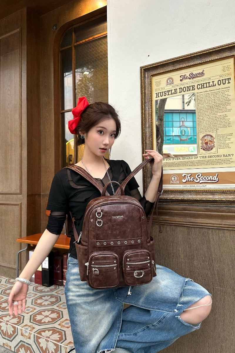 Waxed Leather Backpack - Notkicks