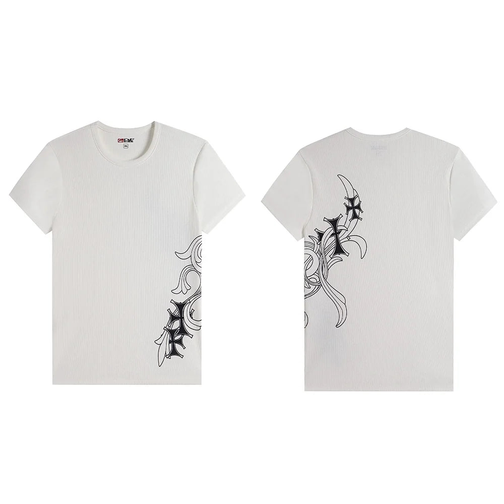 Tattoo Graphic Fitted T-Shirt - Notkicks