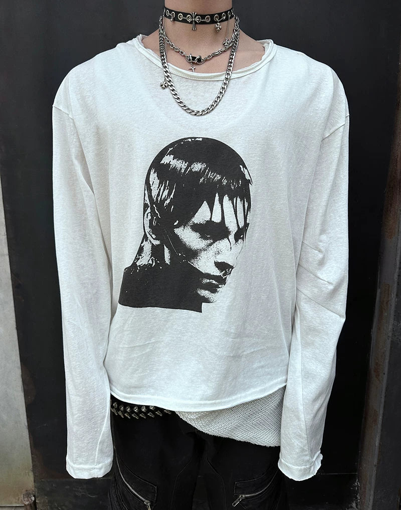 Vivid Void Portrait Longsleeve Tee - Notkicks
