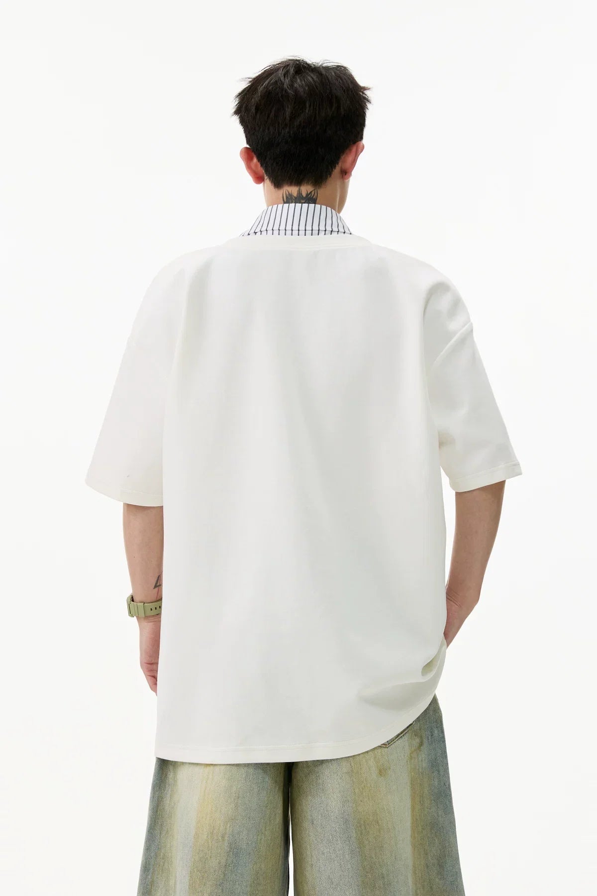 Layered V-Placket Polo Tee - Notkicks