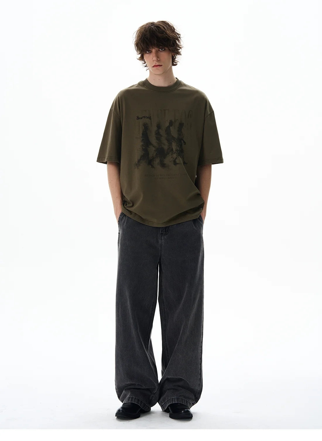 Dense Fog Graphic Oversized Tee - Notkicks