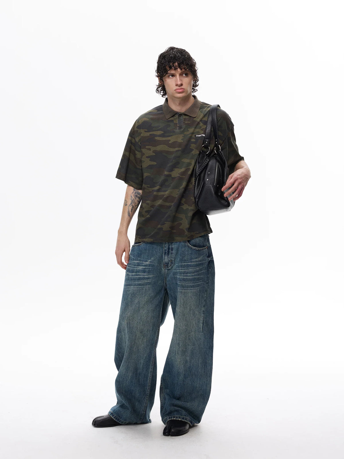 Everything Camo Polo Tee - Notkicks