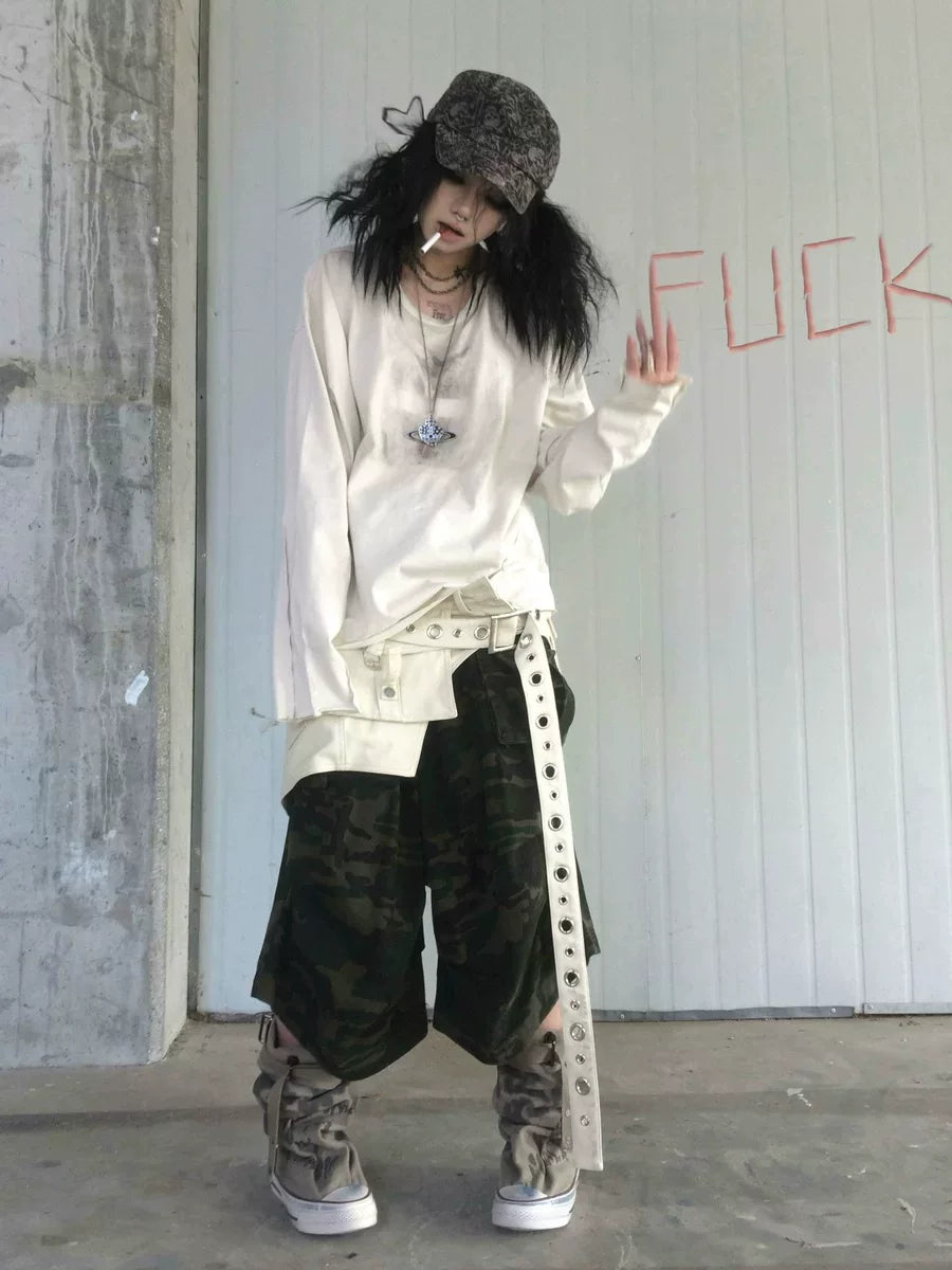 Cross Redemption Pinched Pleat Long Sleeve Tee - Notkicks