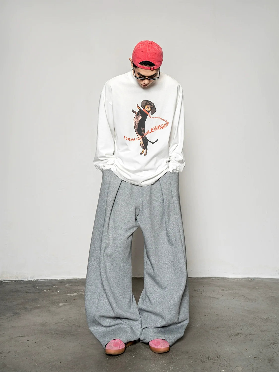 Pixel Pup Graphic Longsleeve Tee - Notkicks