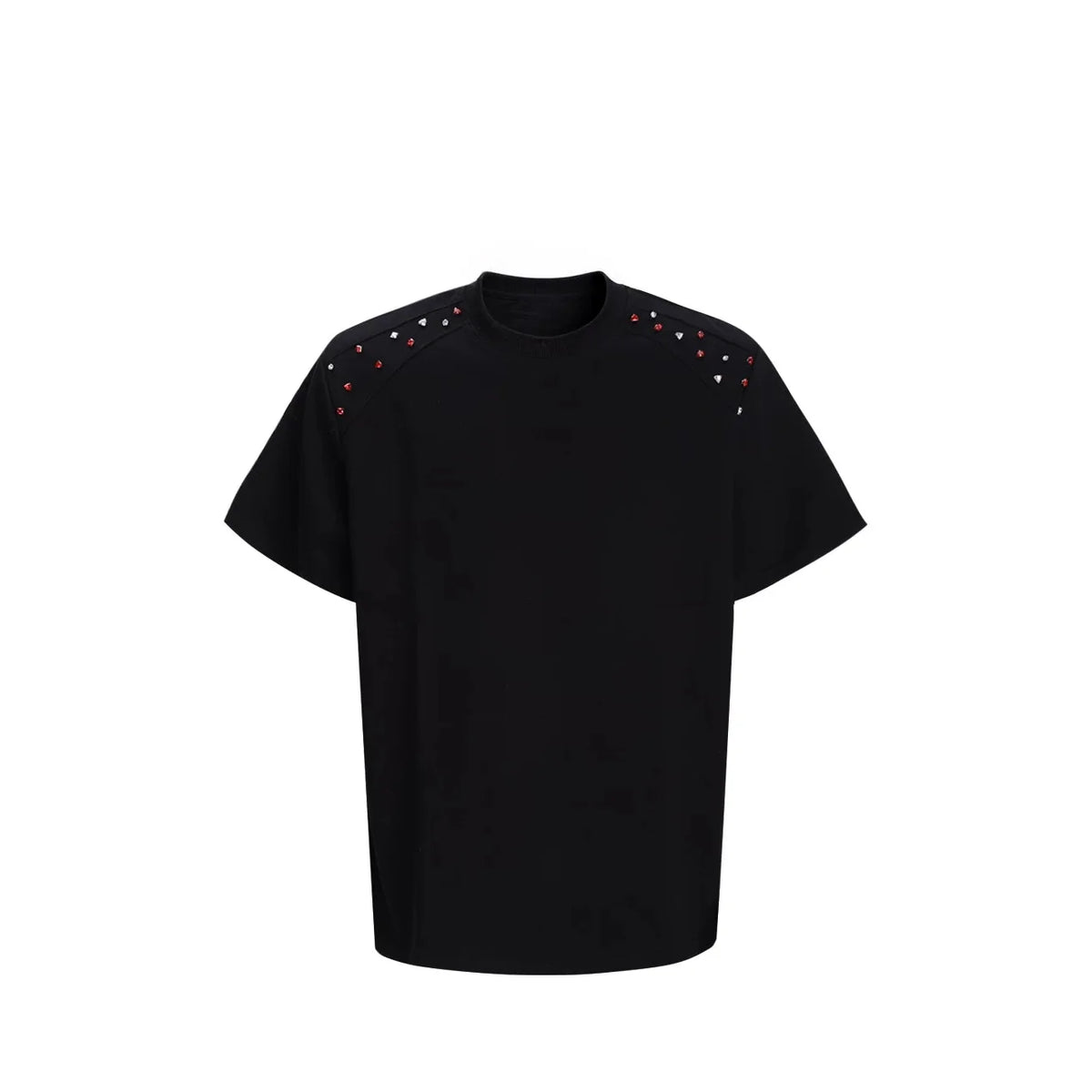 Nebula Studded Shoulder Box Tee - Notkicks