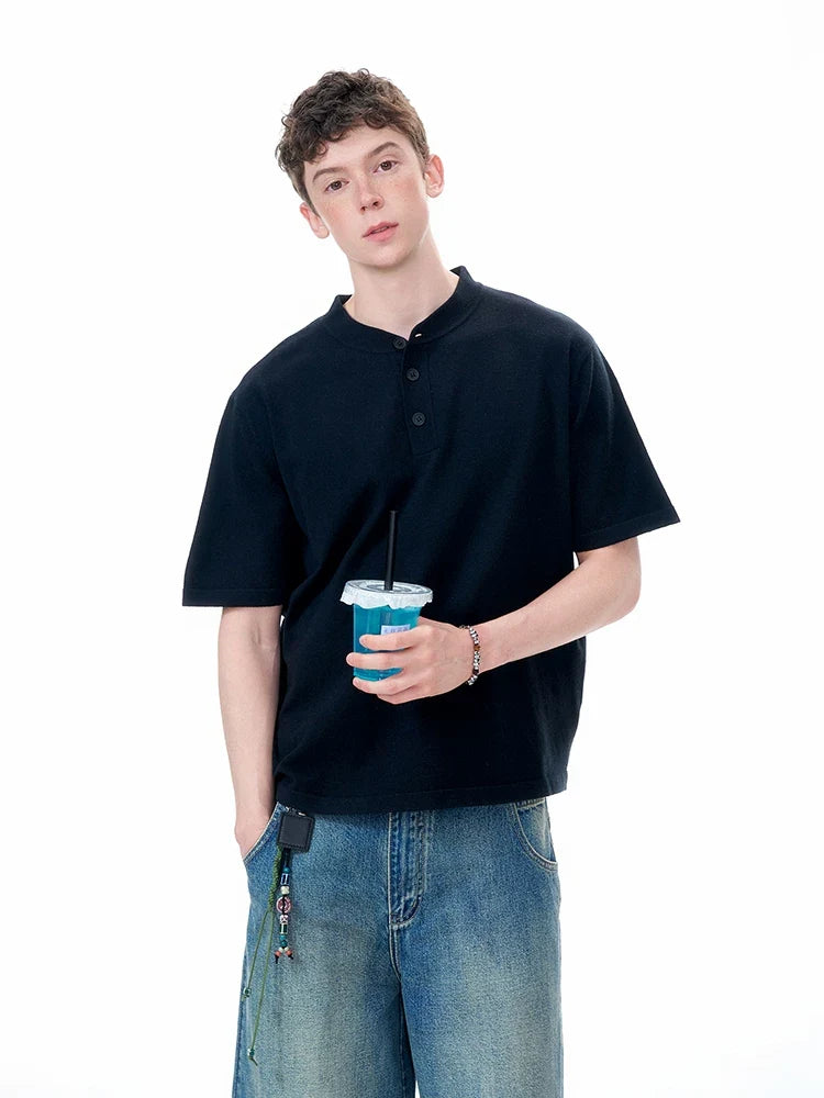 Cloudline Short-Sleeve Henley Tee - Notkicks