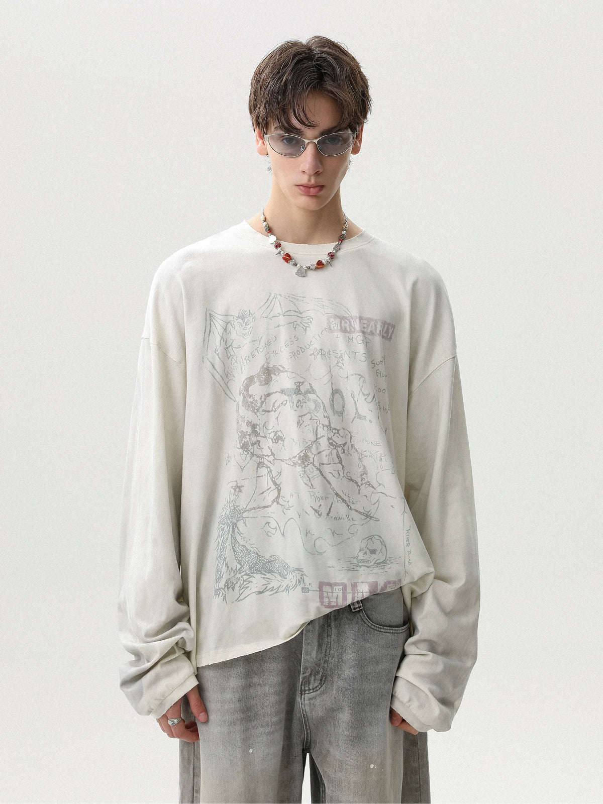 Mythic Map Sketch Long Sleeve - Notkicks