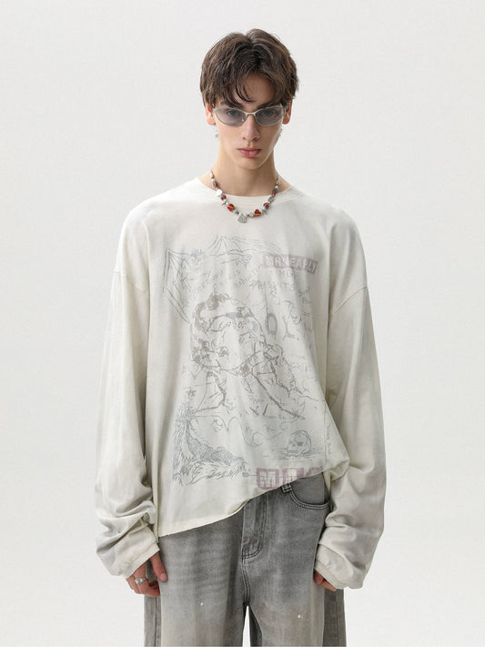 Mythic Map Sketch Long Sleeve - Notkicks