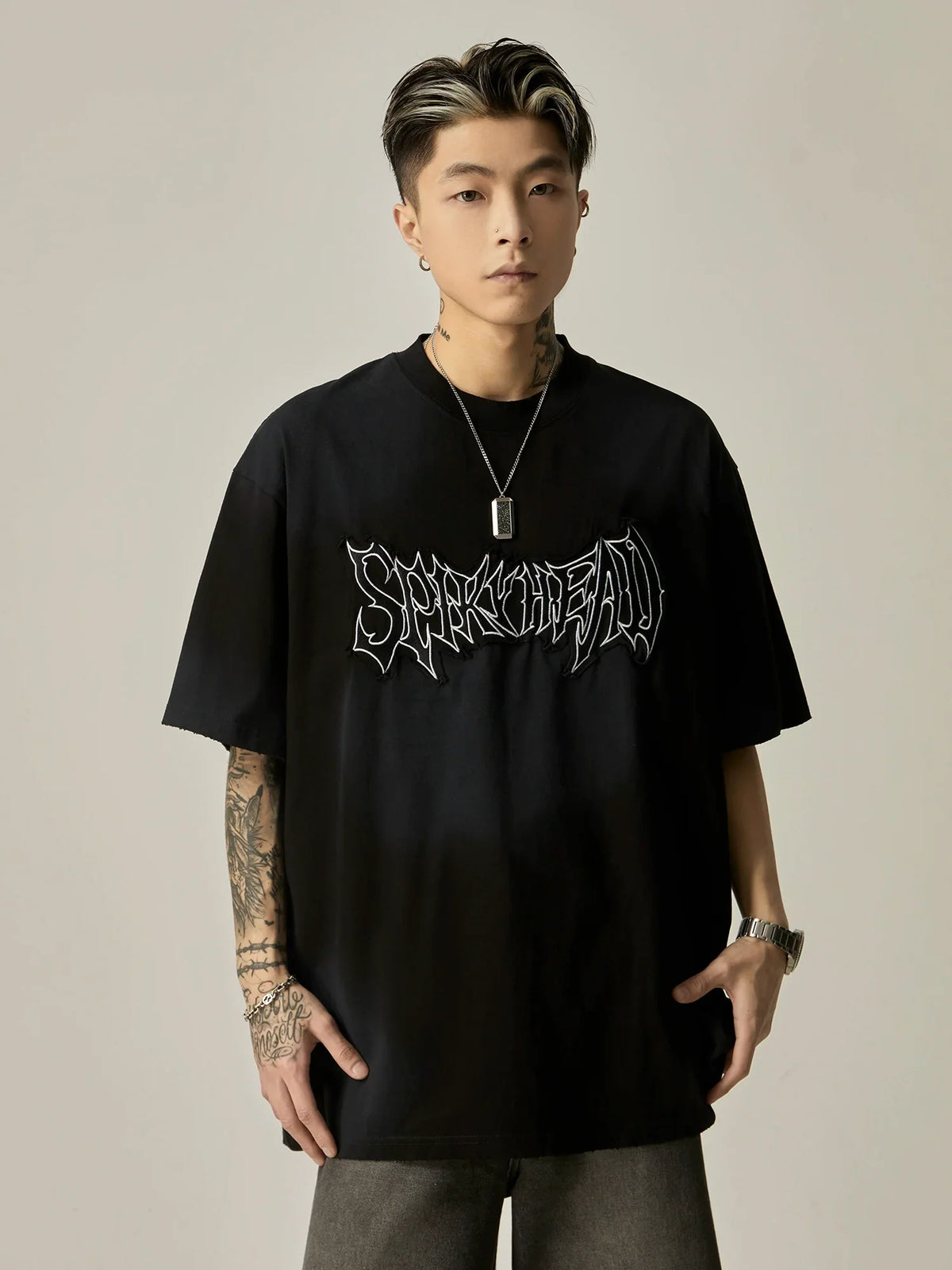 Sprayhead Grunge Graphic Oversized Tee - Notkicks