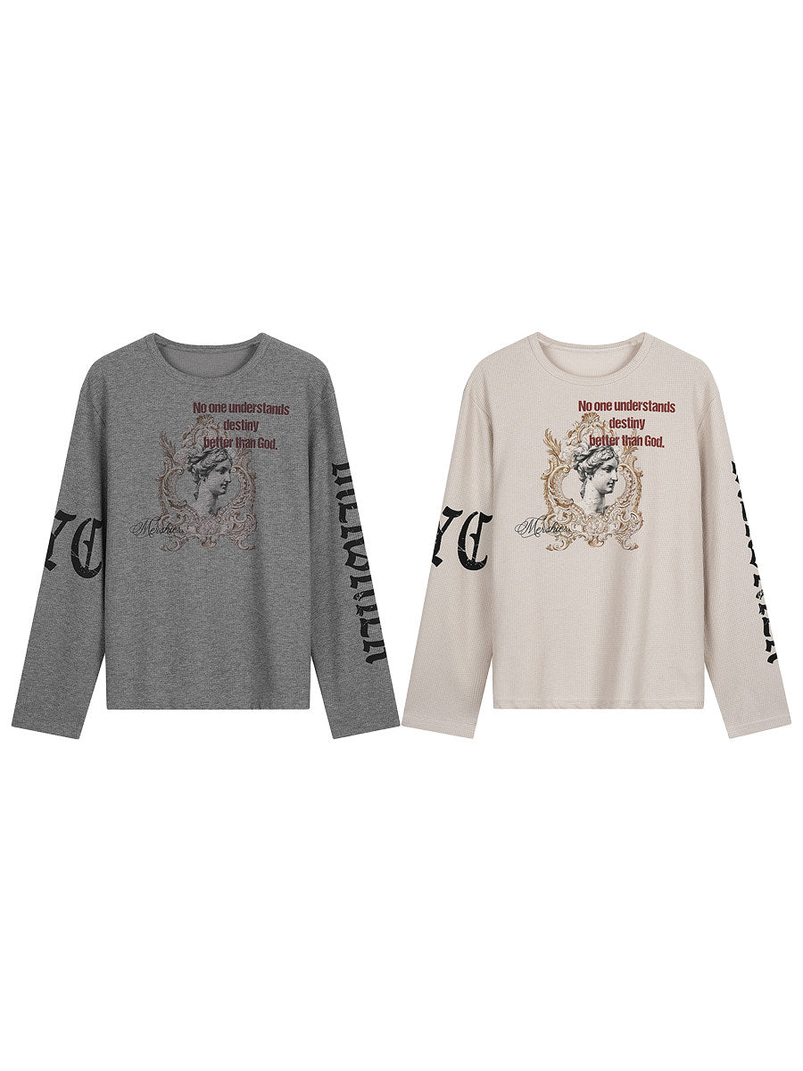 Men's Waffle Oversized Long-Sleeve Tee - Notkicks
