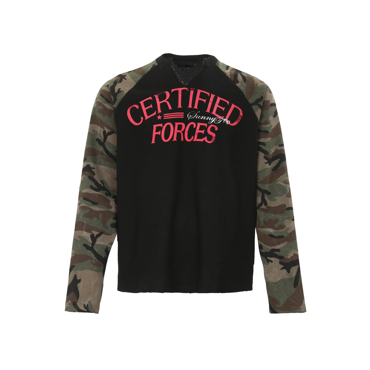 Camo Forces Varsity Henley - Notkicks