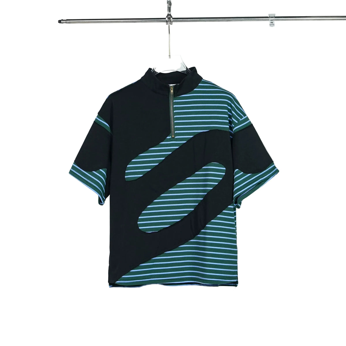 Tidal Vector Half-Zip Striped Tech Tee - Notkicks