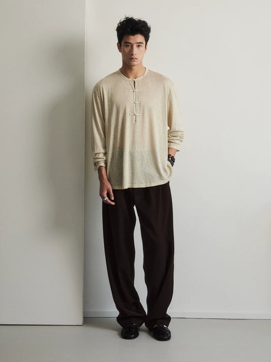 InkLatch Drape Henley Tee - Notkicks