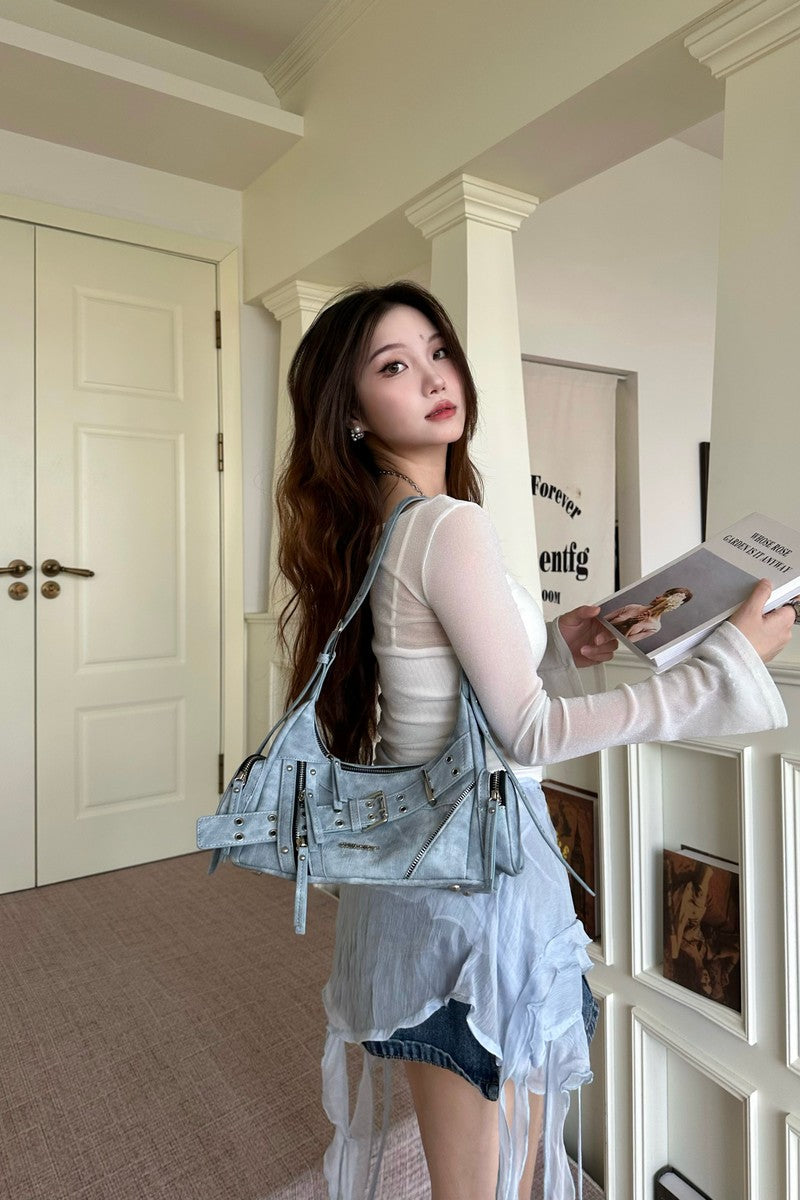 Y2K Biker Underarm Bag - Notkicks