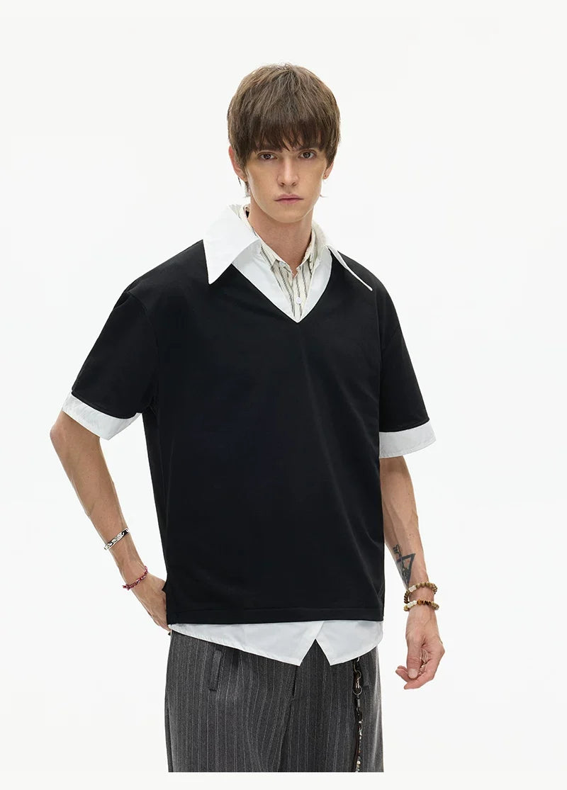 Frost Layered Collar Polo Tee - Notkicks