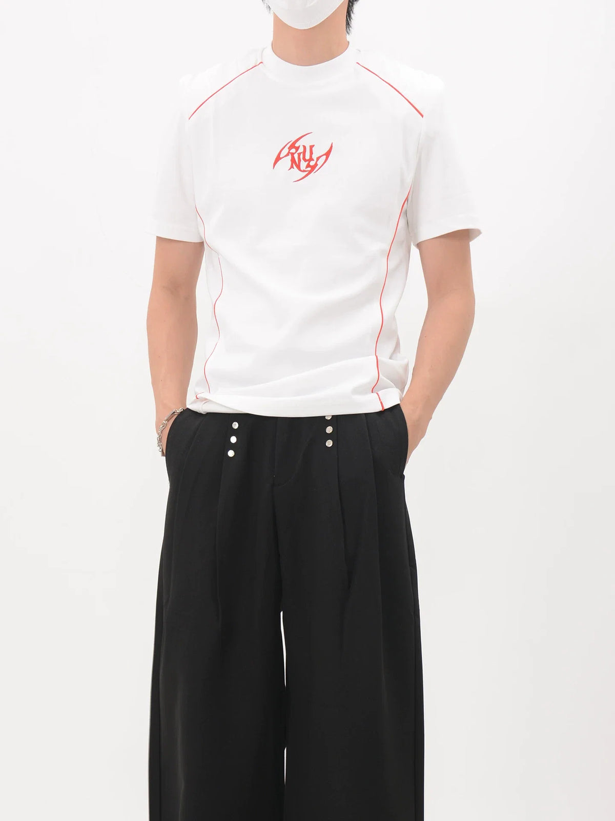 Crimson Circuit Fitted Tee - Notkicks