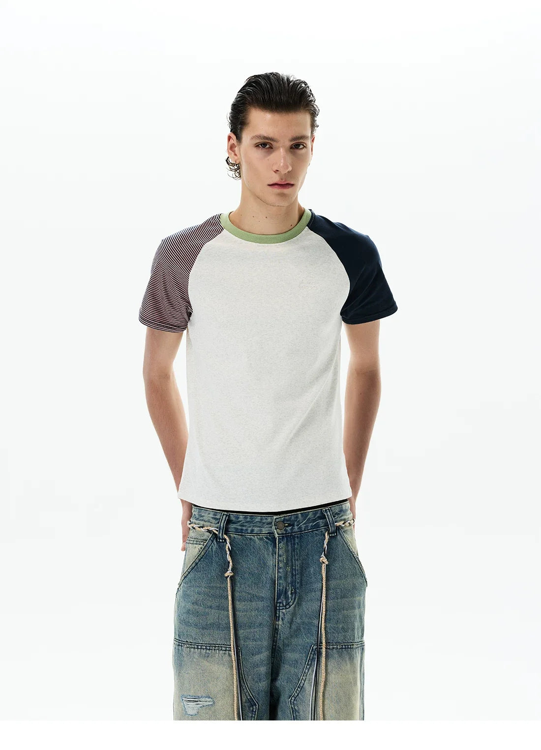 Tri-Block Raglan Tee - Notkicks