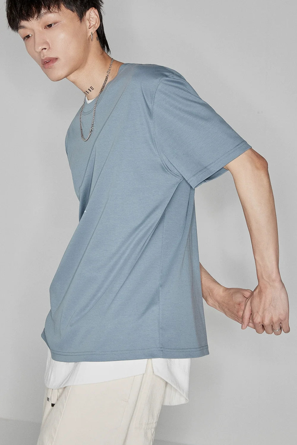 Color Block Letter Print Standard Tee - Notkicks