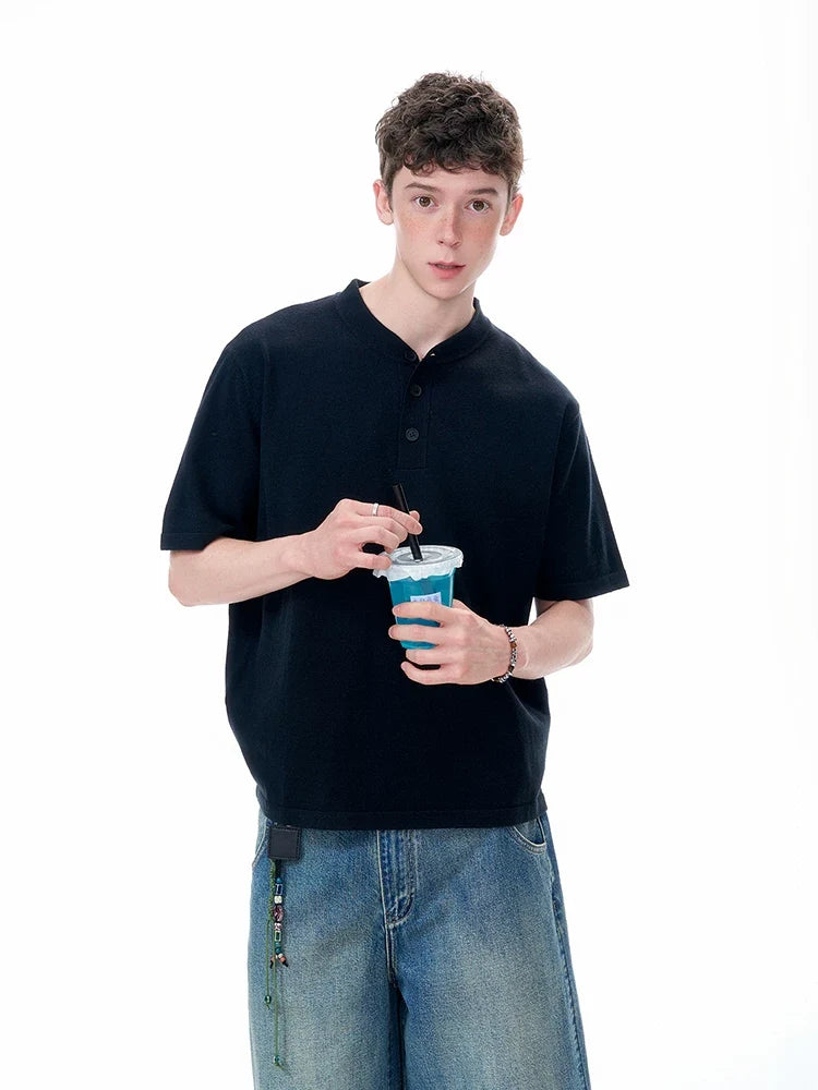 Cloudline Short-Sleeve Henley Tee - Notkicks