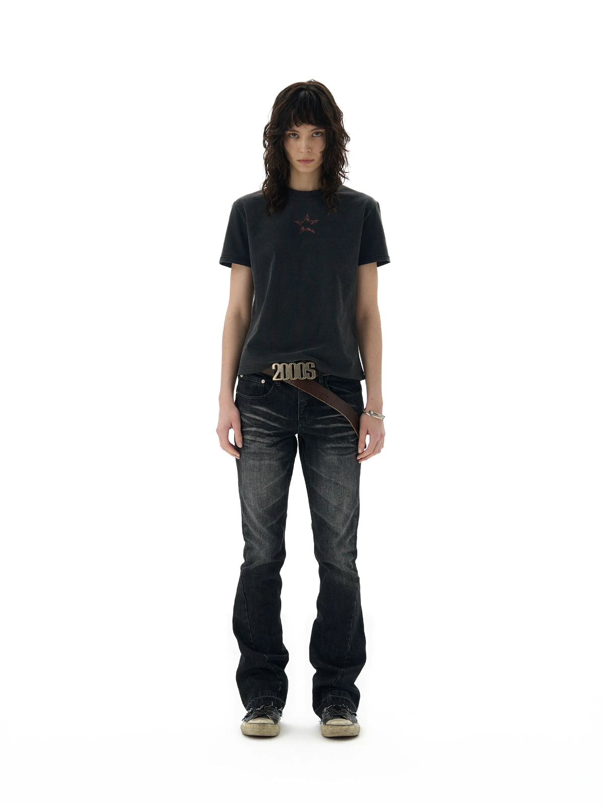 Starlit Sheet Music Shoulder Tee - Notkicks