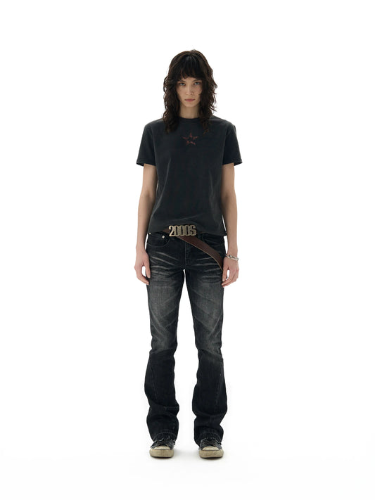 Starlit Sheet Music Shoulder Tee - Notkicks