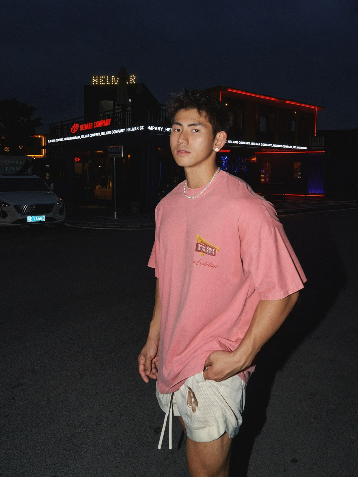 Washed Sunset Palm Graphic T-Shirt - Notkicks