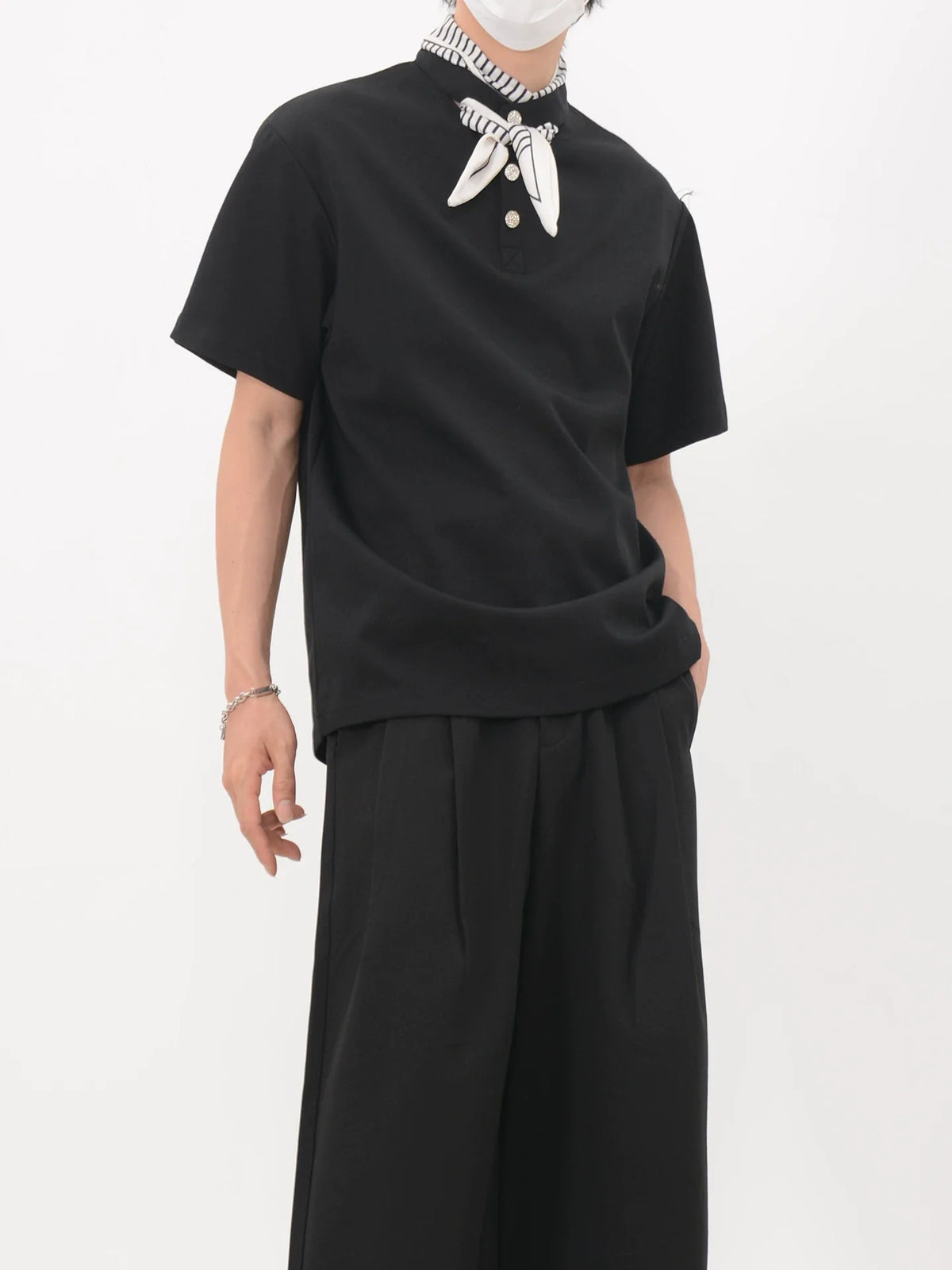 Bandana Placket Polo Tee - Notkicks