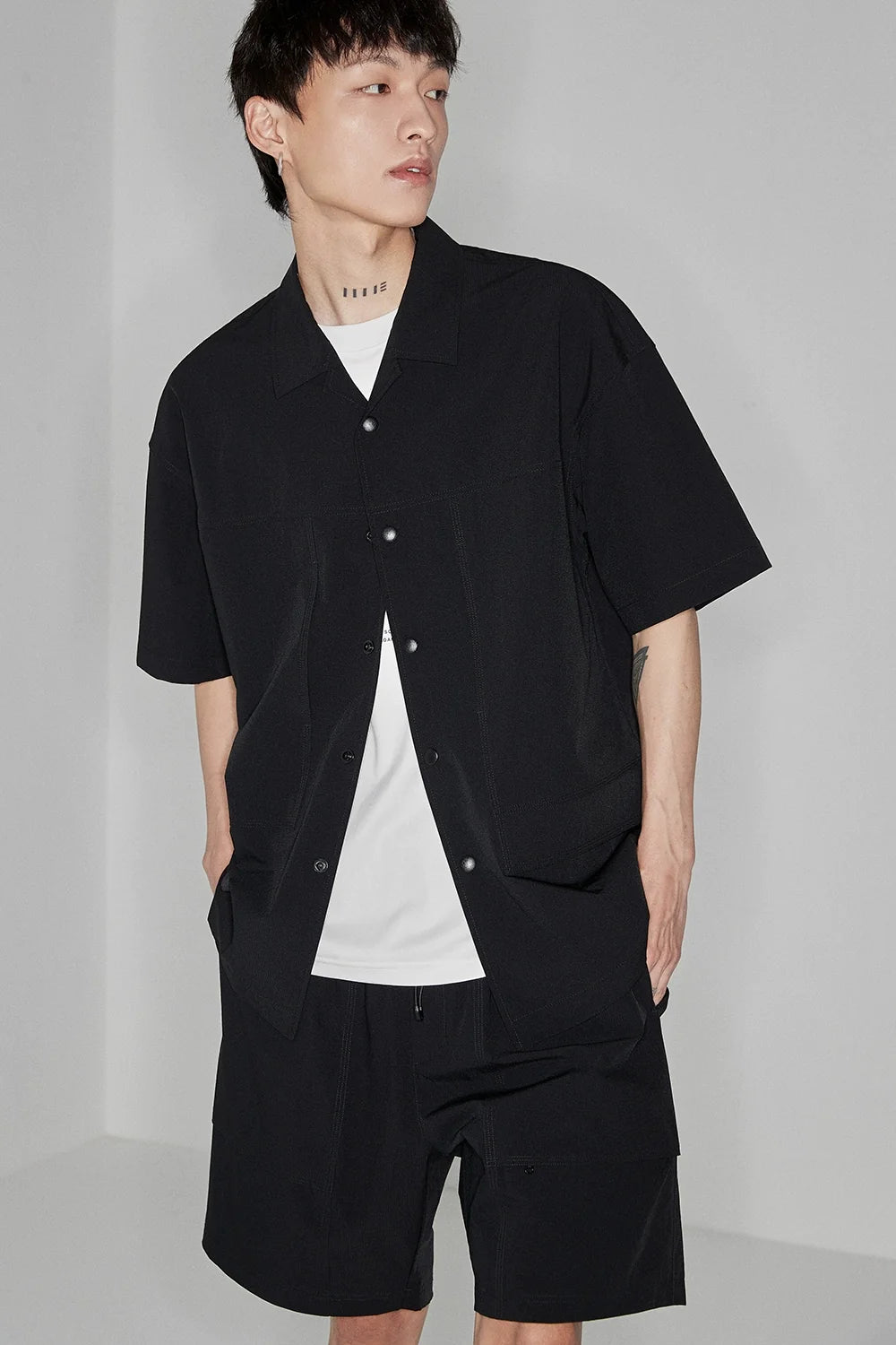 Color Block Letter Print Standard Tee - Notkicks