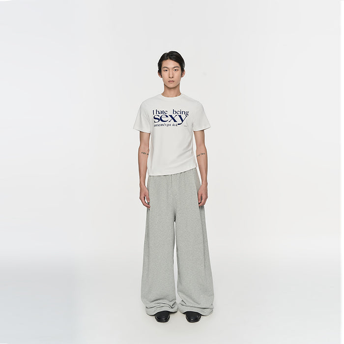 Letter-Print Short-Sleeve T-Shirt - Notkicks