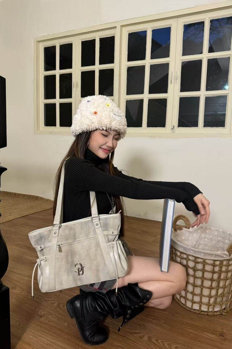 Washed Patchwork Tote Bag - Notkicks