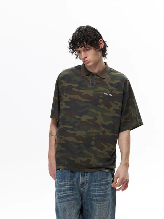 Everything Camo Polo Tee - Notkicks