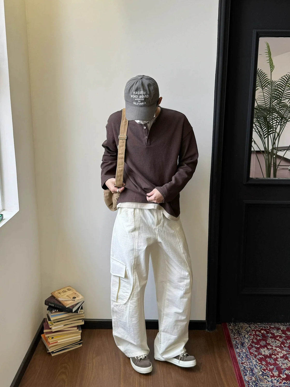 Ribbed Button Up Henley Shirt - Notkicks