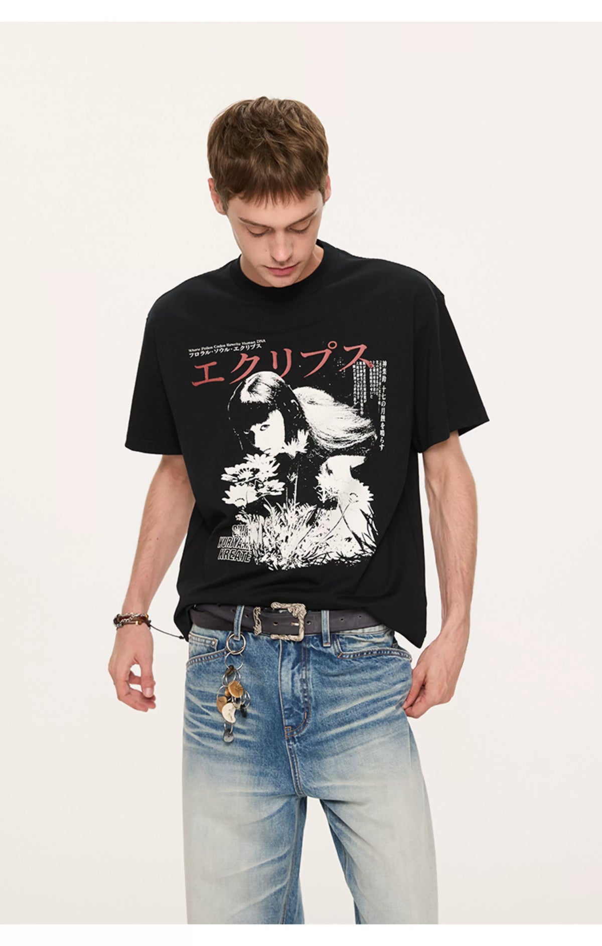 Japanese Graphic Print T-Shirts - Notkicks