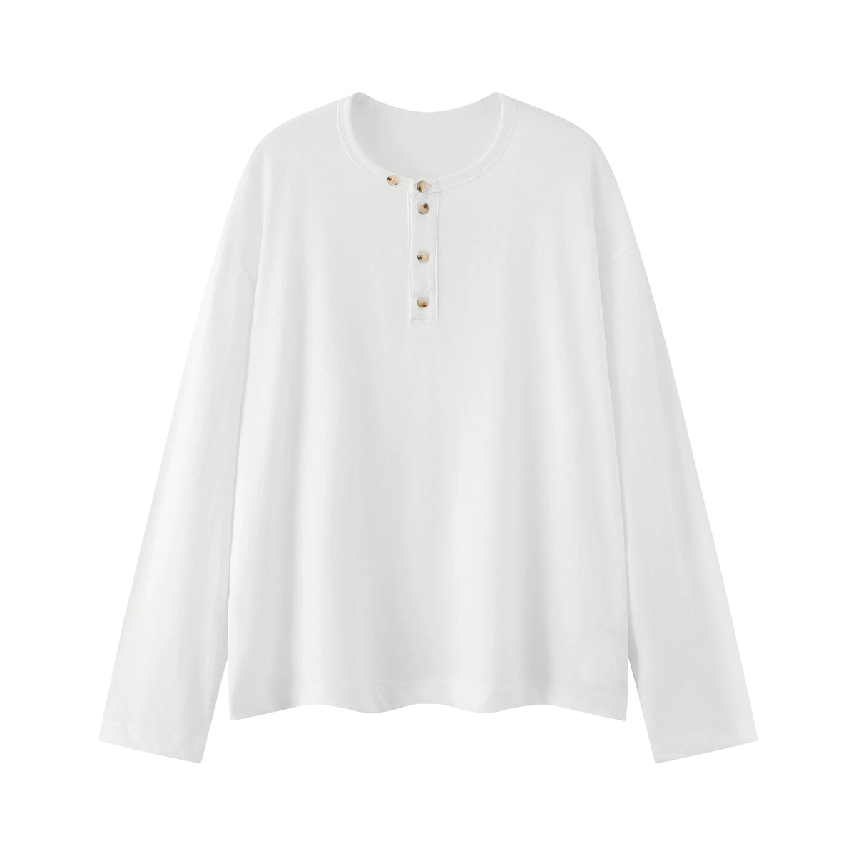 Midnight Button Henley Tee - Notkicks