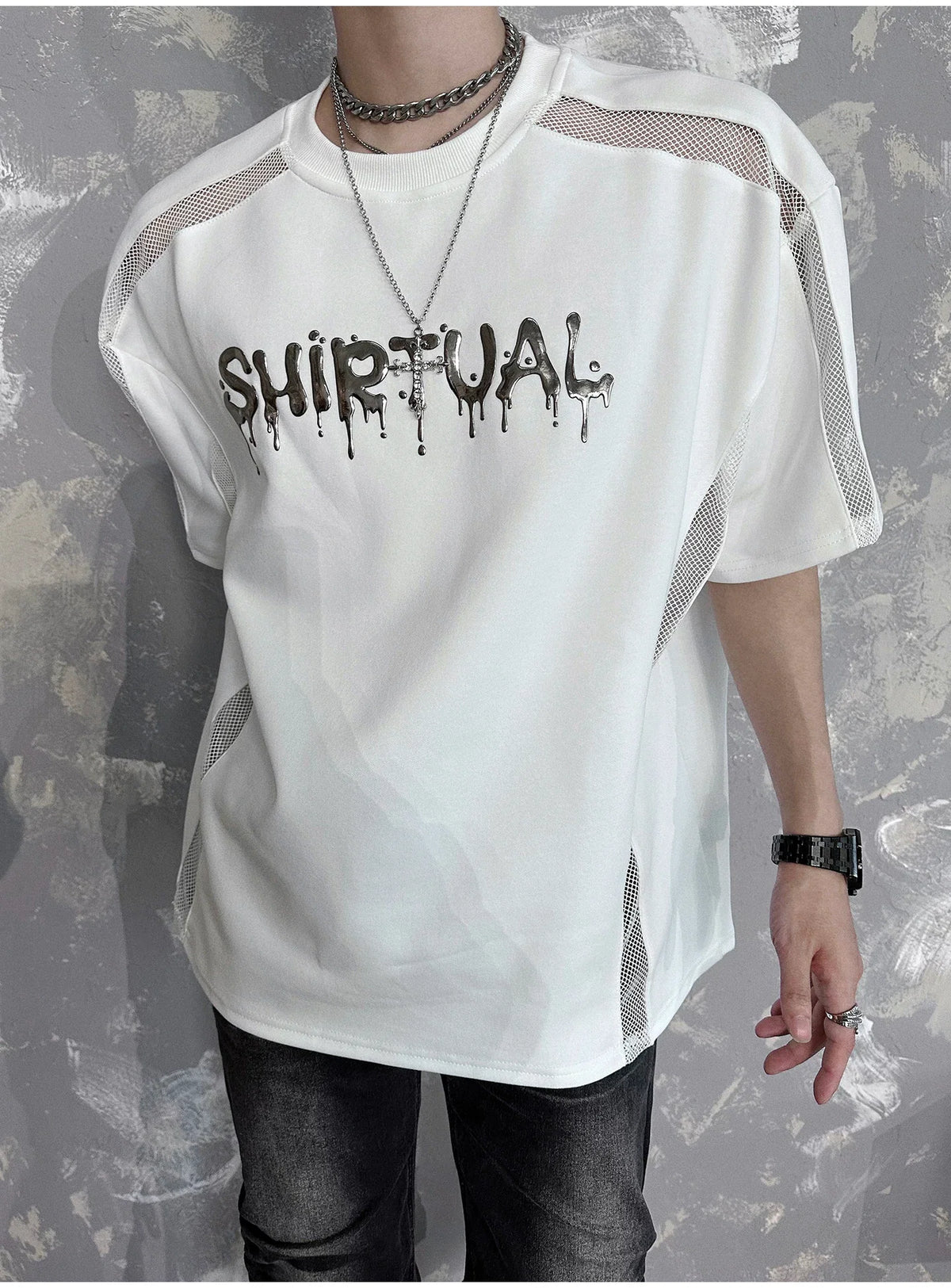 Chrome Spirit Mesh Ritual Tee - Notkicks