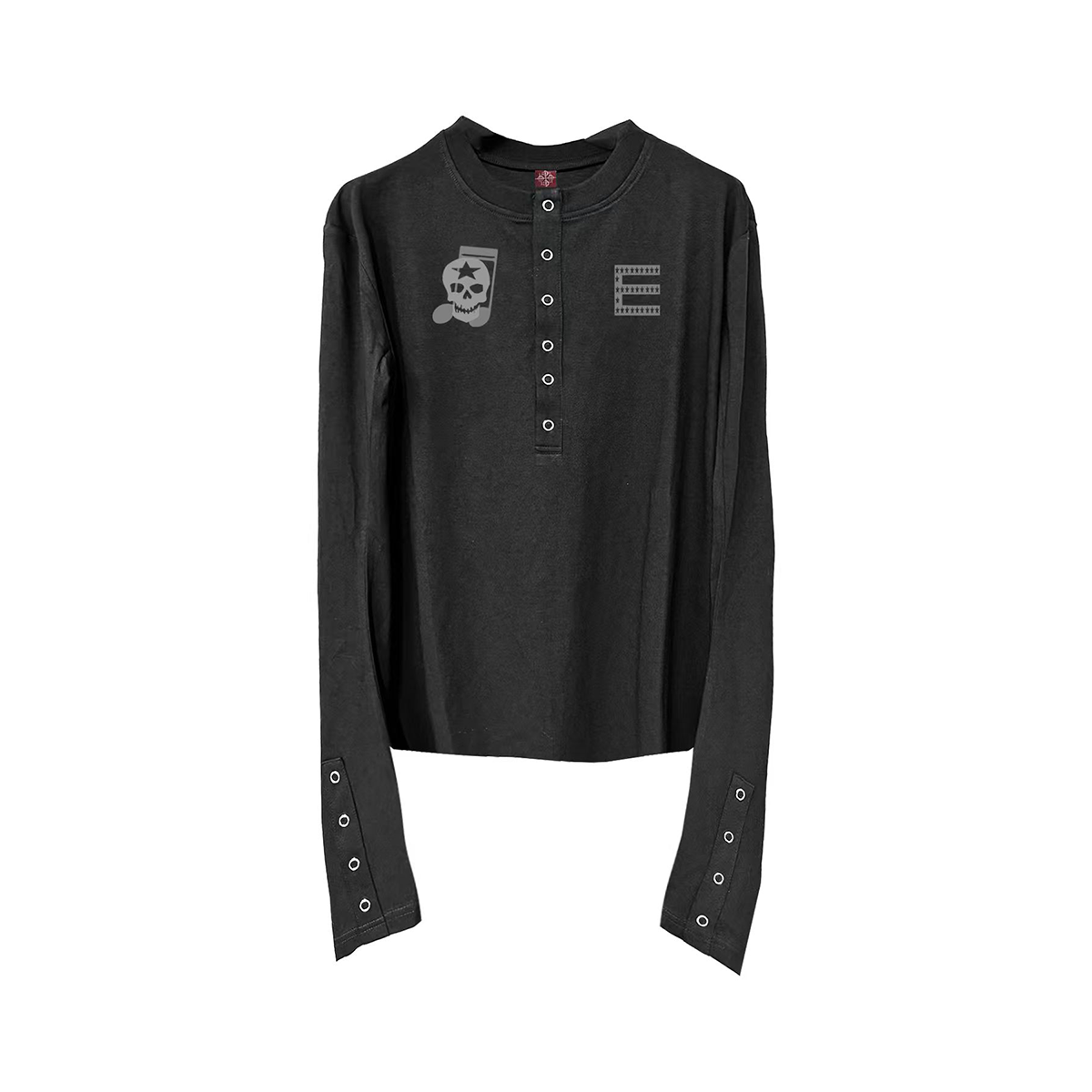 Eclipse Glyph Skull Henley Longsleeve - Notkicks