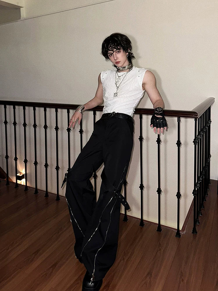 Nocturne Ripple Textured Sleeveless Top - Notkicks