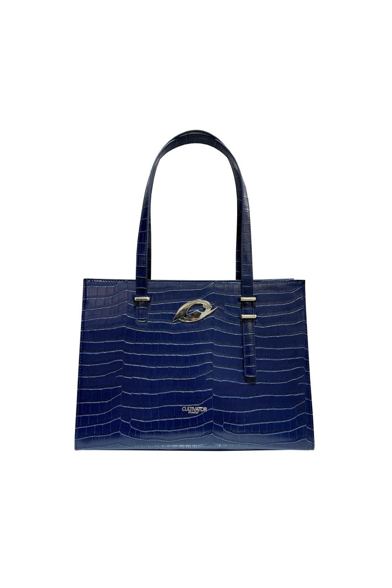 Crocodile Pattern Logo Tote Bag - Notkicks