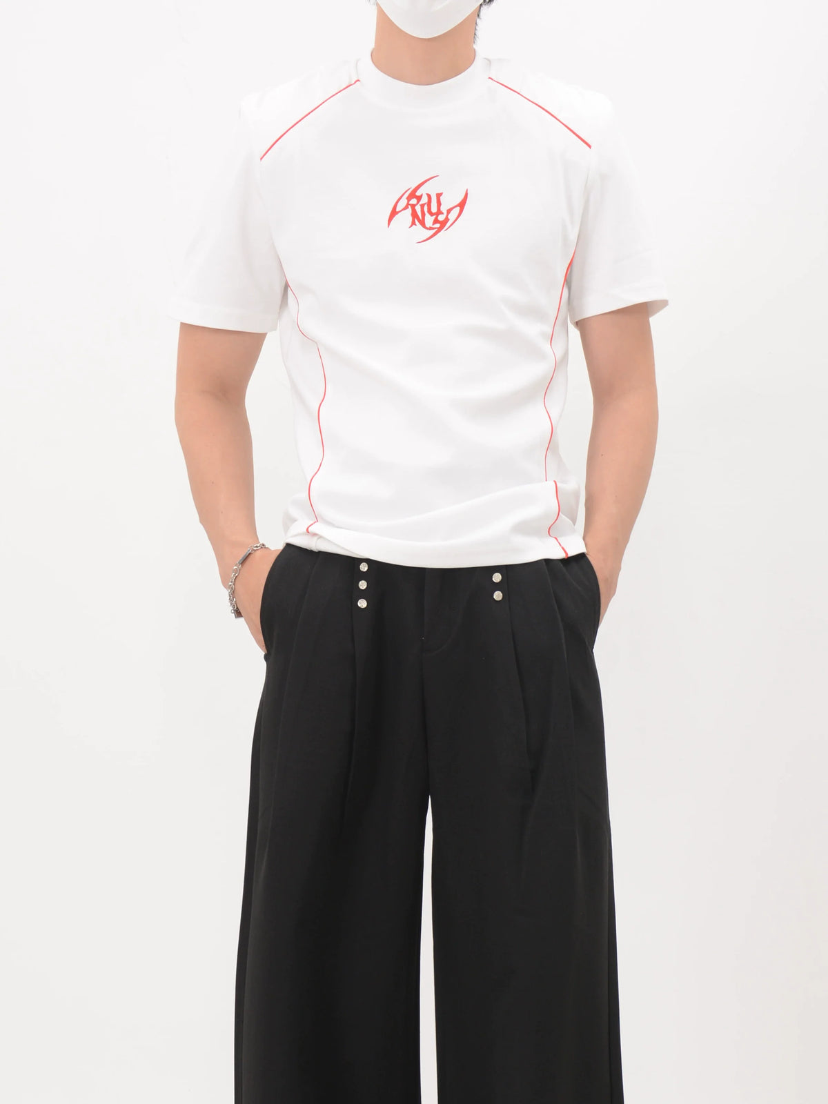 Crimson Circuit Fitted Tee - Notkicks