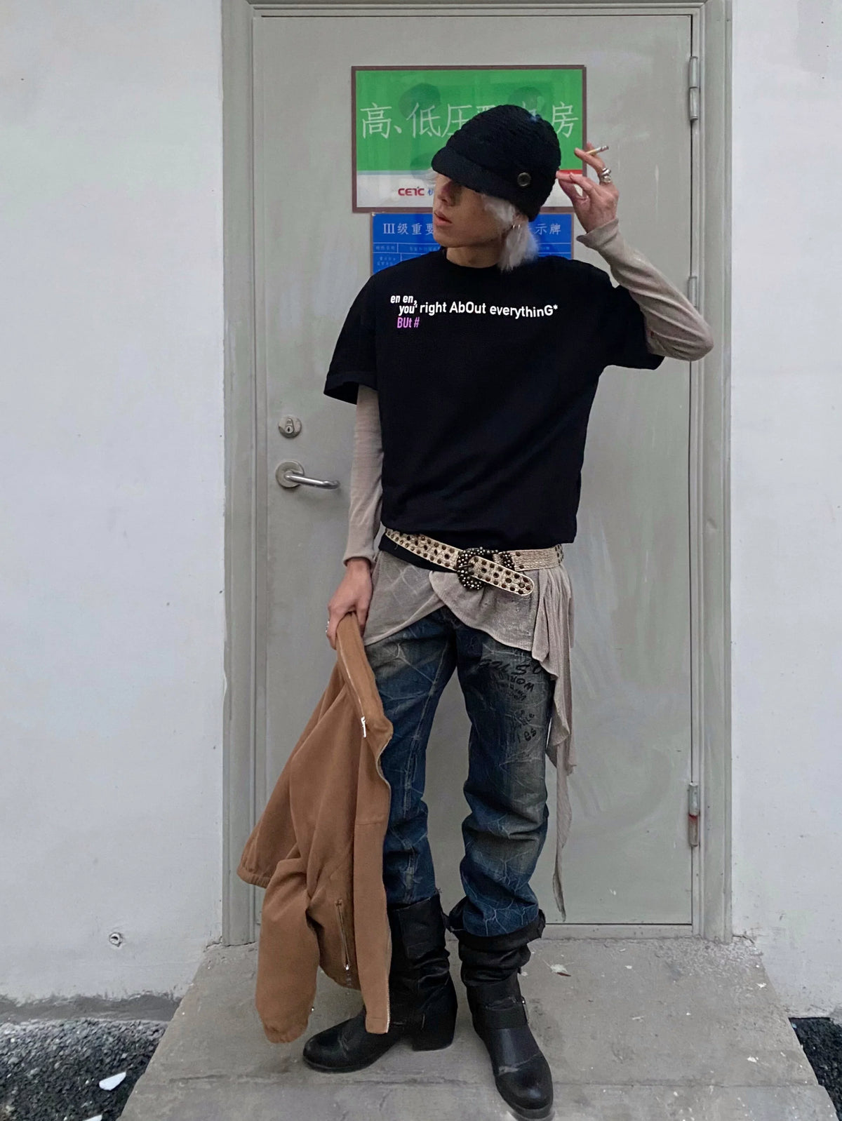 Say What Embroidery Tee - Notkicks
