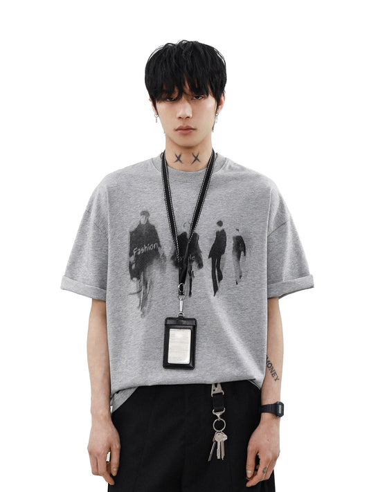 Runway Shadows Oversized Graphic Tee - Notkicks