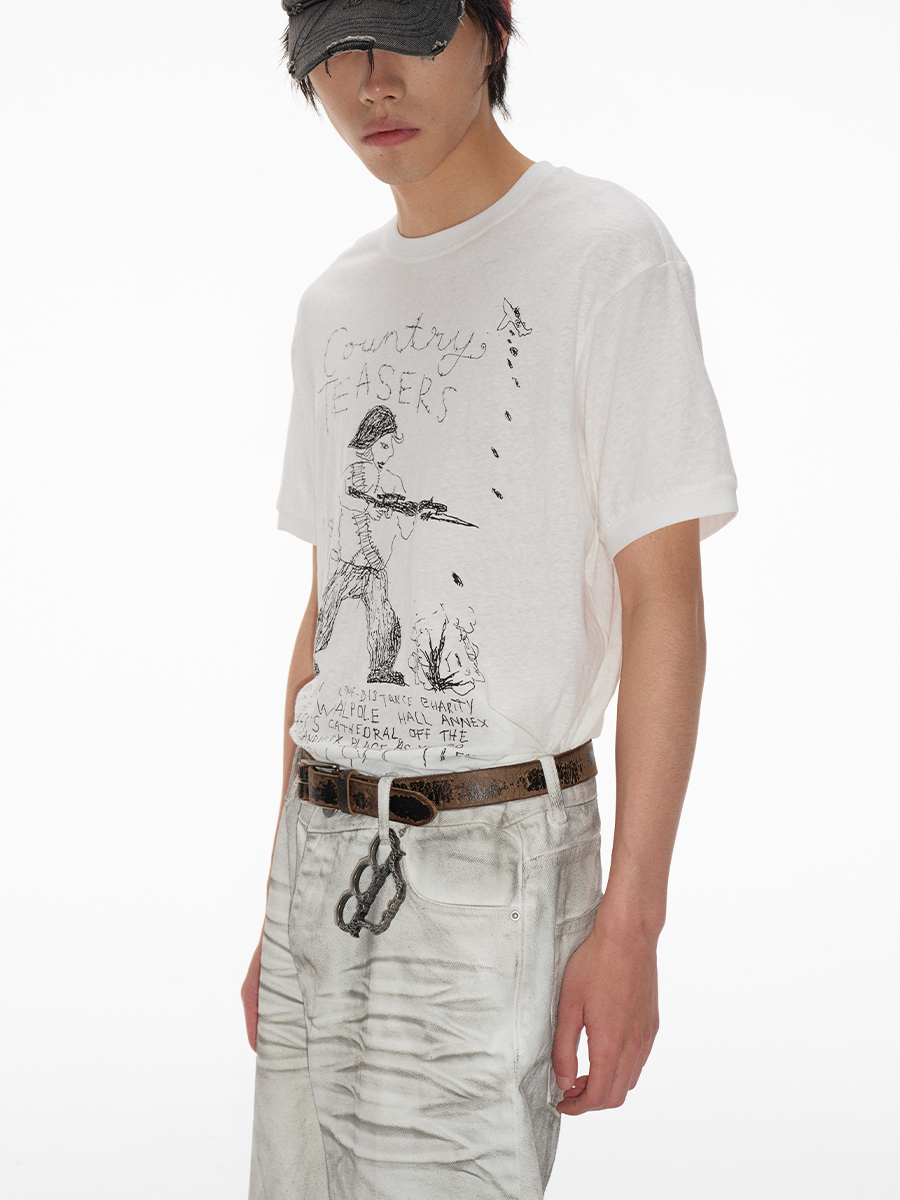 Country Teasers Sketch Graphic T-Shirt - Notkicks
