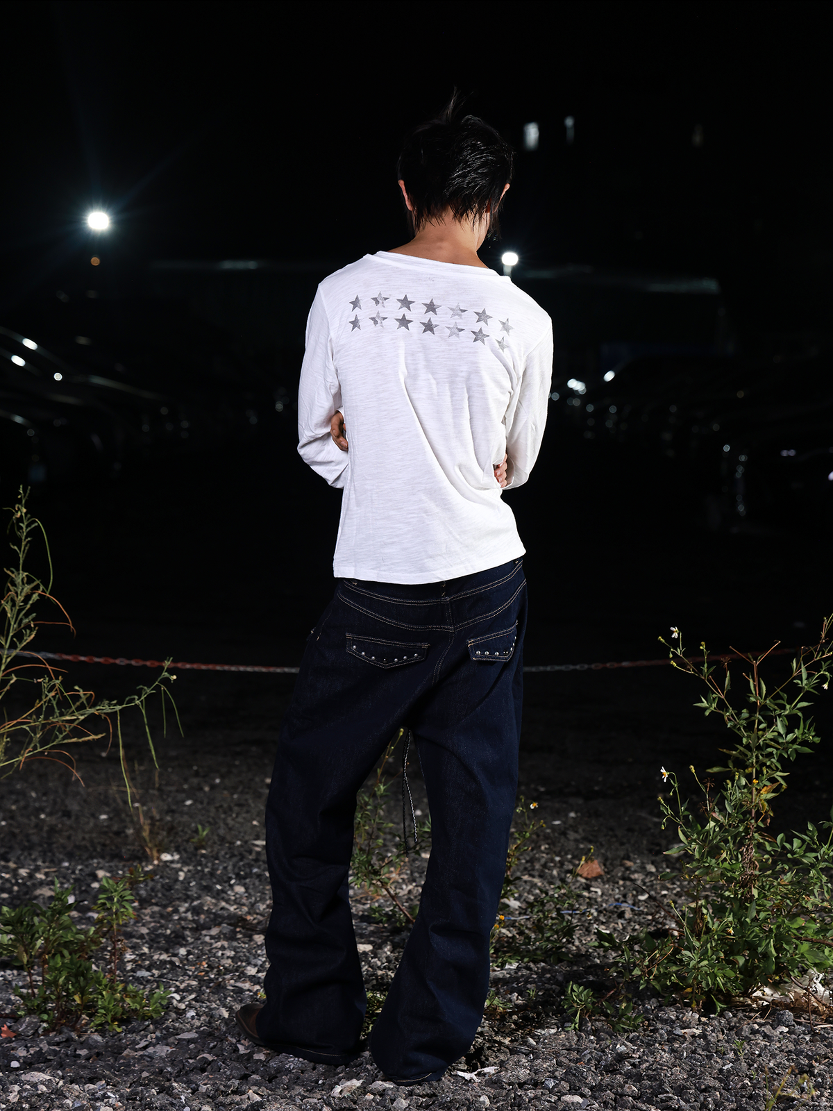 Midnight Raid Ruched Skull Longsleeve Tee - Notkicks