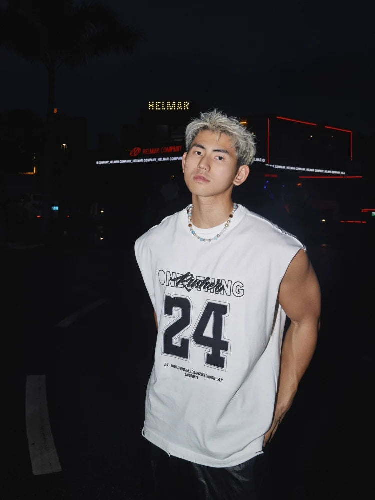 Sleeveless Graphic Muscle Tee - Notkicks