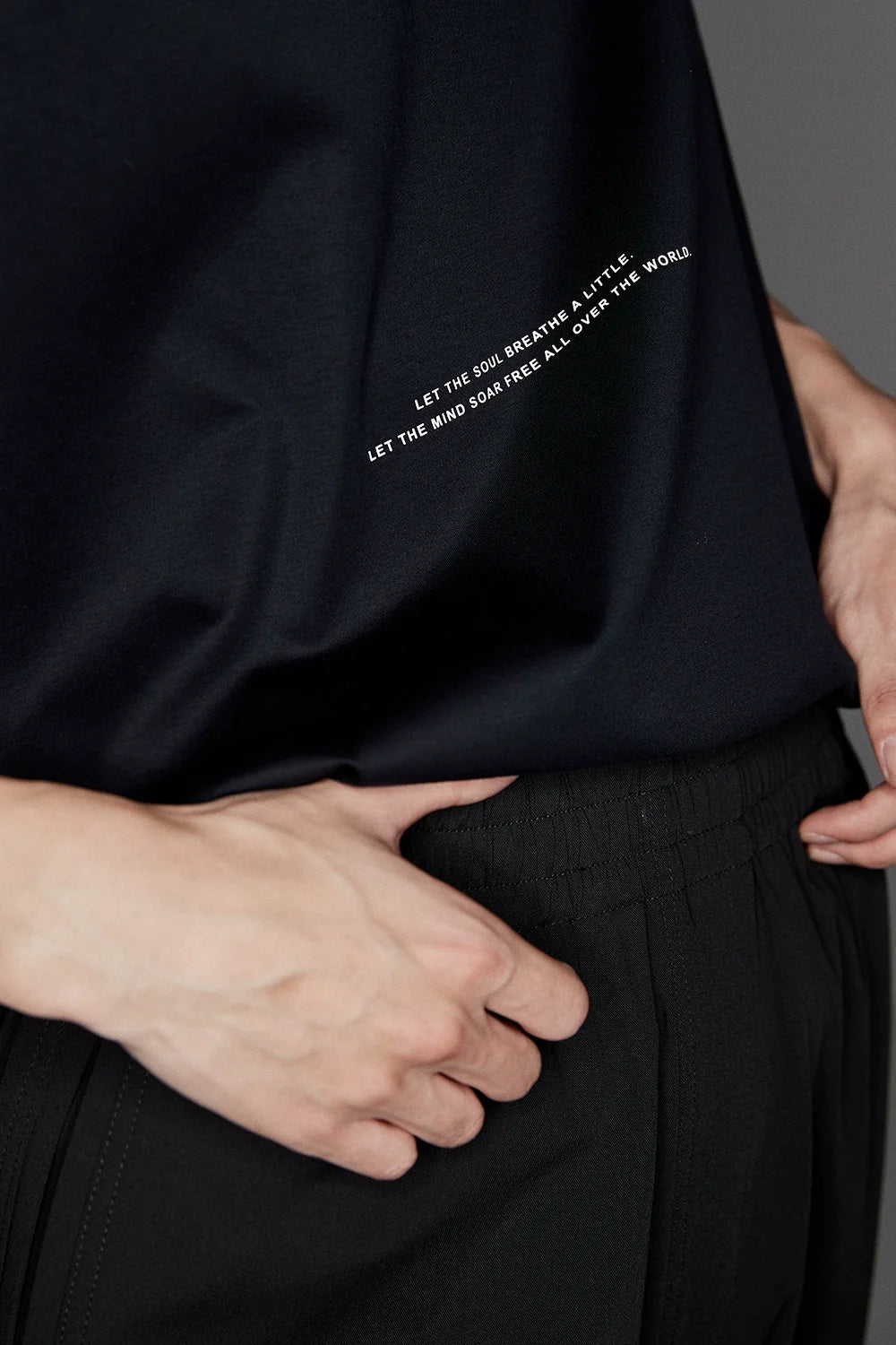 Color Block Letter Print Standard Tee - Notkicks